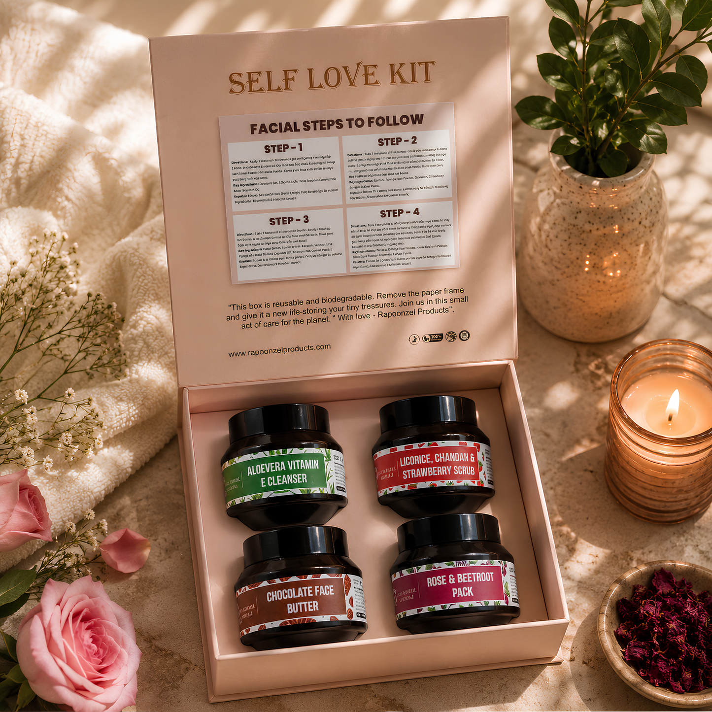 100% Natural 4-Step Facial Kit!