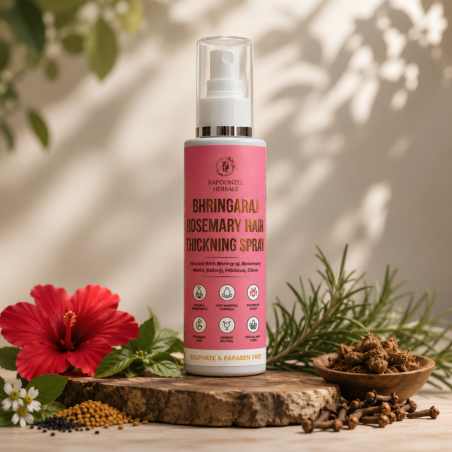 Bhringraj  Rosemary Hair Thickening Spray