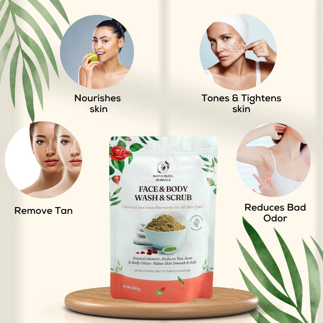 Face & Body (Wash + Scrub)